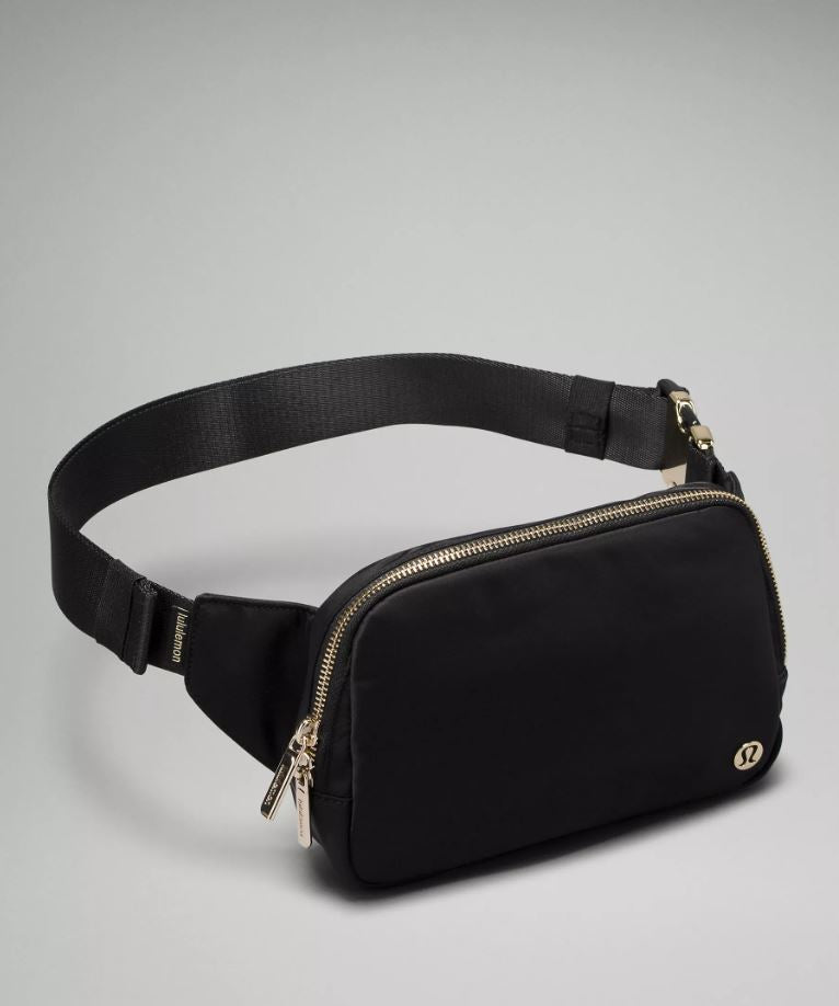 Lululemon Everyday Black Belt Bag – 1L Compact & Stylish Carry-All for Work, Gym, and Travel